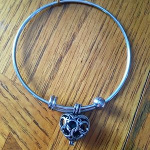 Silver New Essential Oil Bracelet Heart